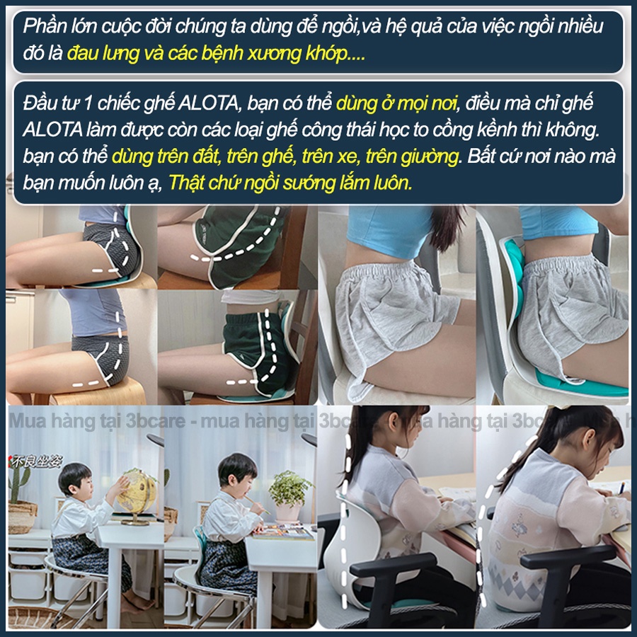 Ghế công thái học - Ghế chống gù cho dân văn phòng và trẻ em, Ghế chống gù,ghế điều chỉnh dáng ngồi giảm đau lưng nhức mỏi