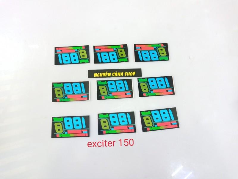Miếng dán đồng hồ led exciter 150 đời 2015-2017