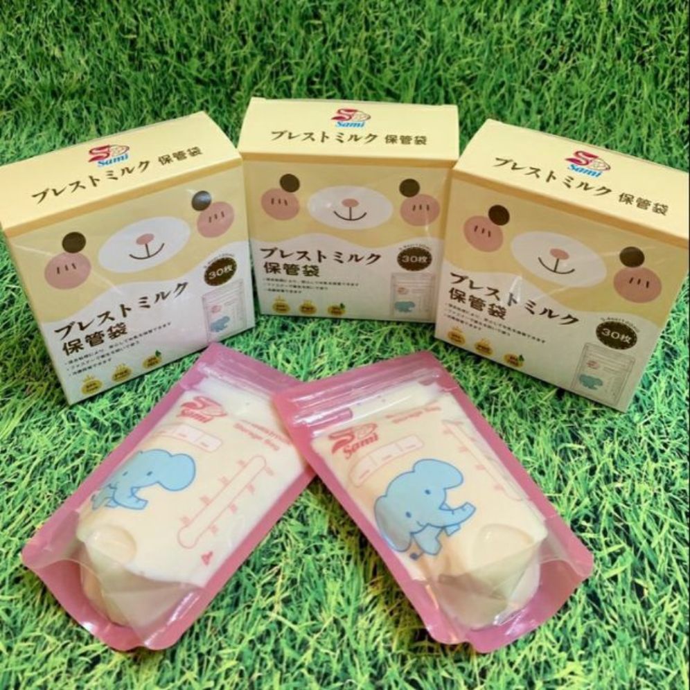 Hộp 30 túi trữ sữa sami loại 30ml không pba - an toàn cho bé, được làm từ chất liệu nhựa cao cấp không chứa BBa nên rất an toàn cho bé