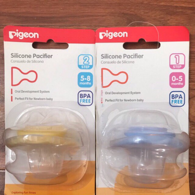 Núm Ti Giả Pigeon Cho Bé 0-5/5-8 Tháng