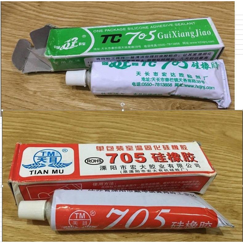 Keo silicon đổ mạch chống nước cách điện 704 705 hộp Xanh - Đỏ (chọn đúng loại khi đặt hàng)- MG-09-01