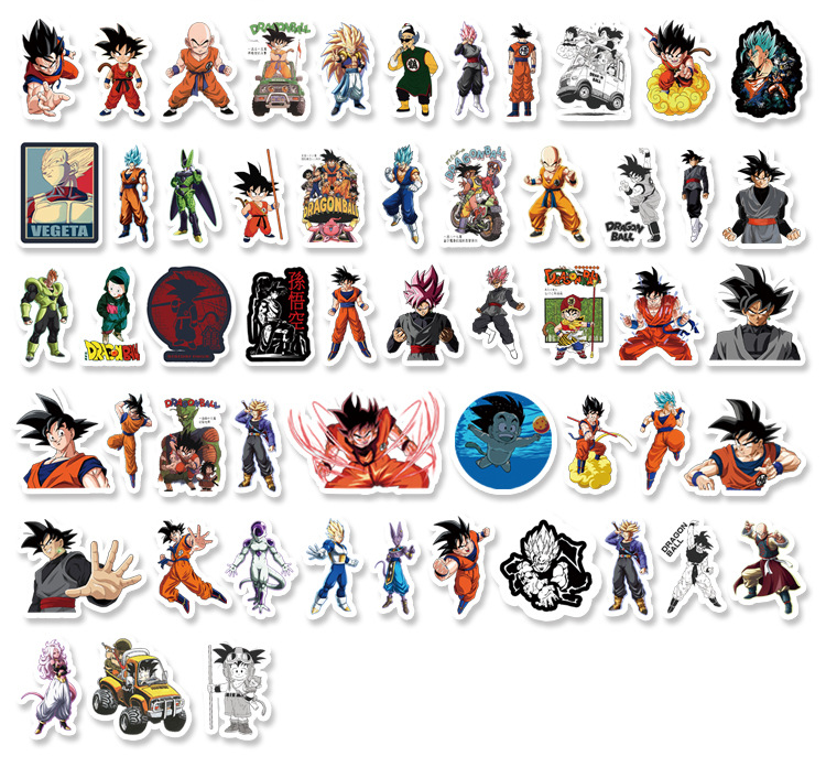 Bộ 54 Sticker 7 viên ngọc rồng