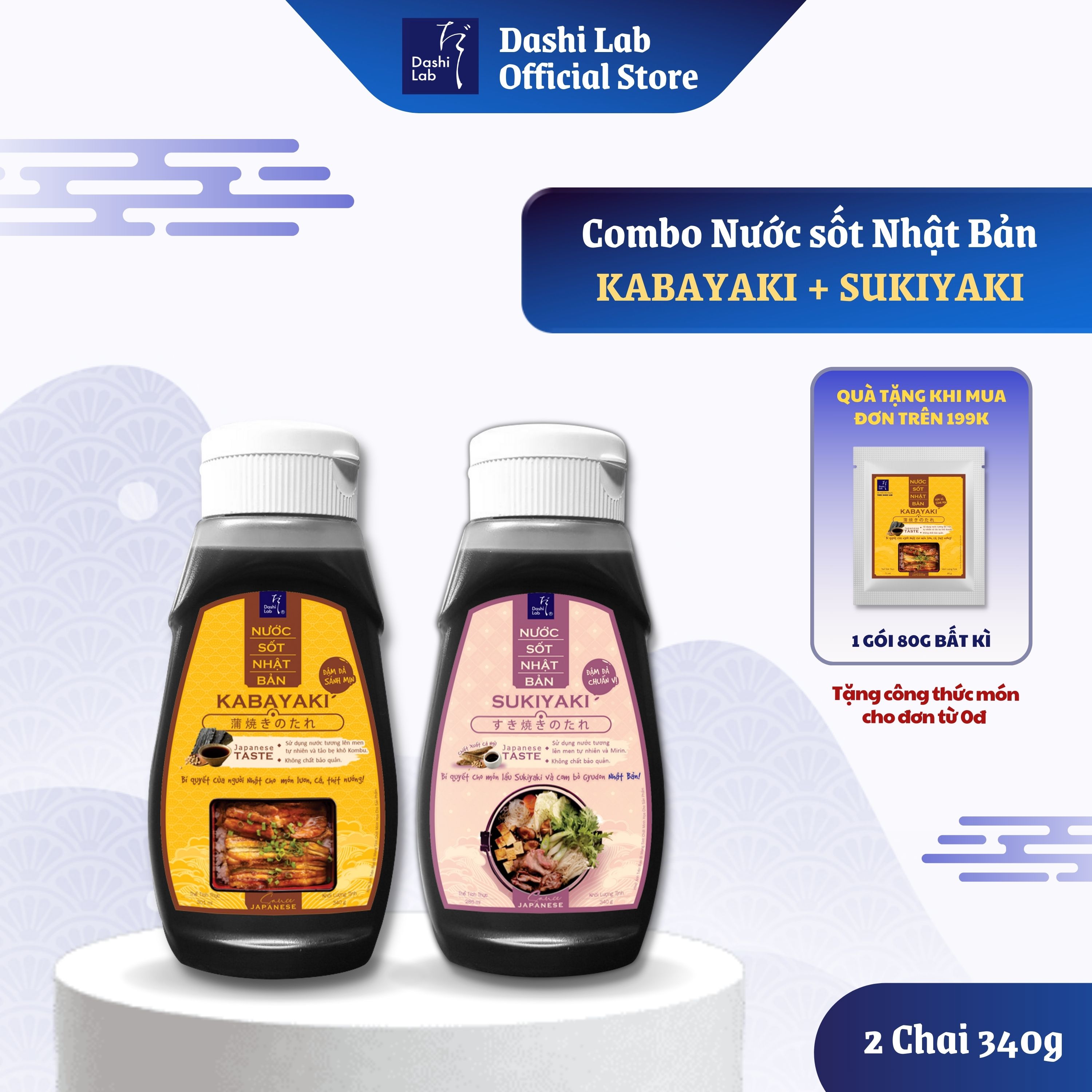 [HCM]Combo Ngon miệng đưa cơm (1 chai Kabayaki 340g 1 chai Sukiyaki 340g)