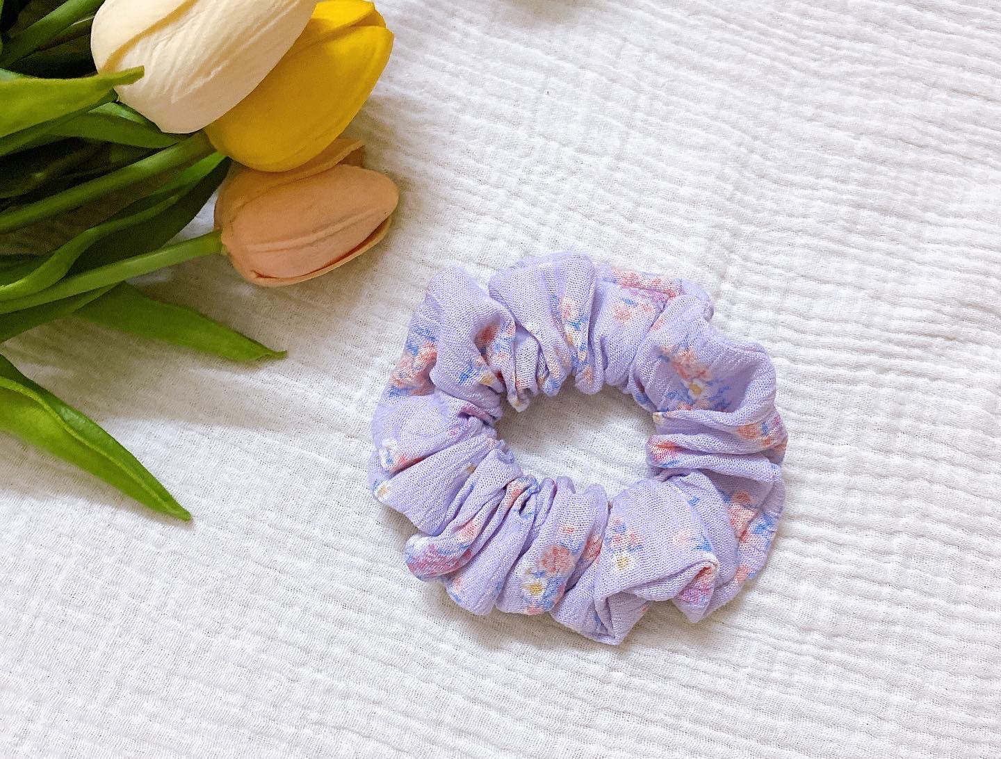 Dây cột scrunchies mùa hè, dây cột tóc, dây buộc tóc