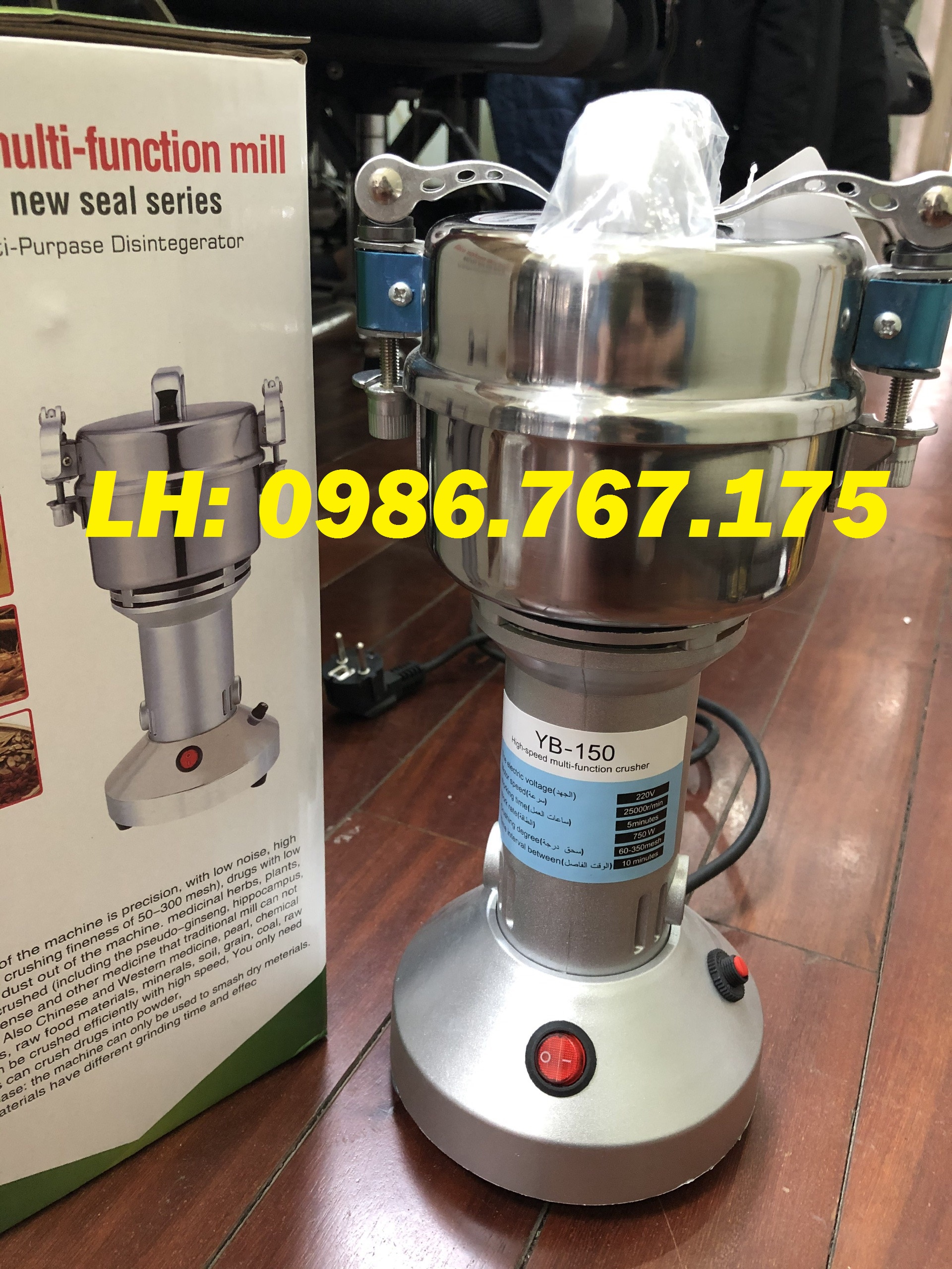 [GIẢM GIÁ] MÁY XAY BỘT CỰC MỊN 200G- XAY NGHIỀN bột cây lá khô, củ quả khô như tam thất, nghệ khô, gừng khô