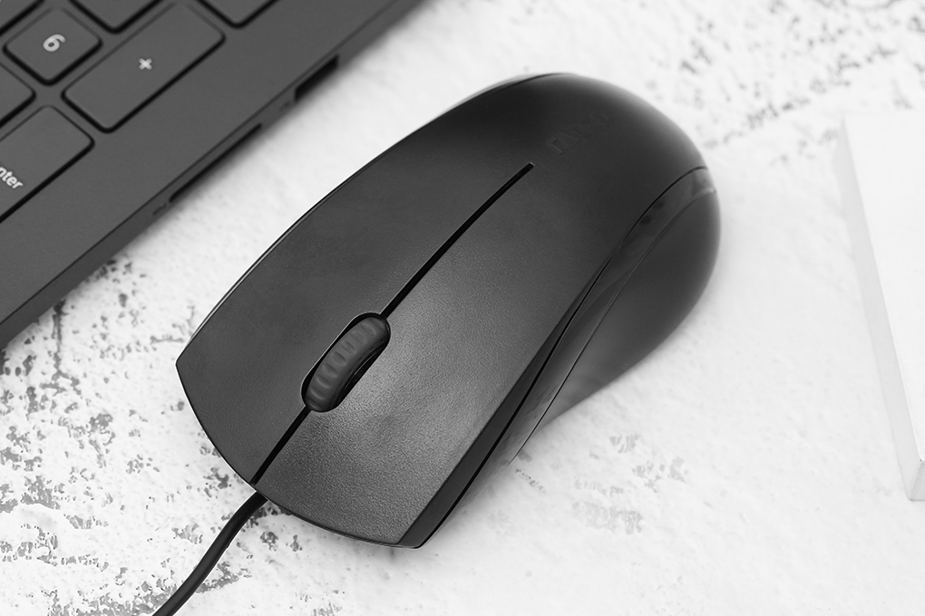 Chuột Có Dây Silent Rapoo N1200 Đen