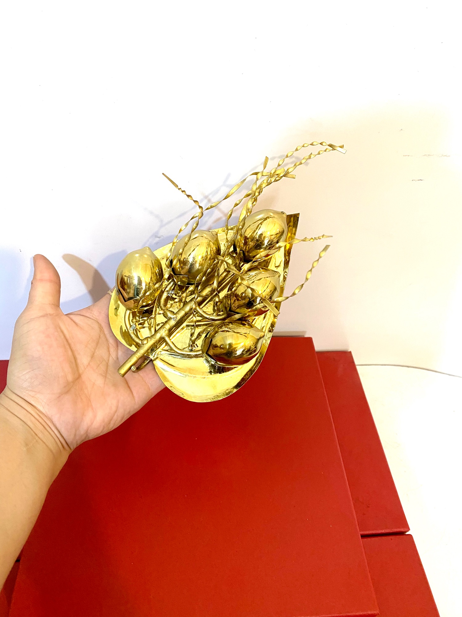 BỘ TRẦU KHÔNG 5QUẢ CHẤT LIỆU BẰNG ĐỒNG