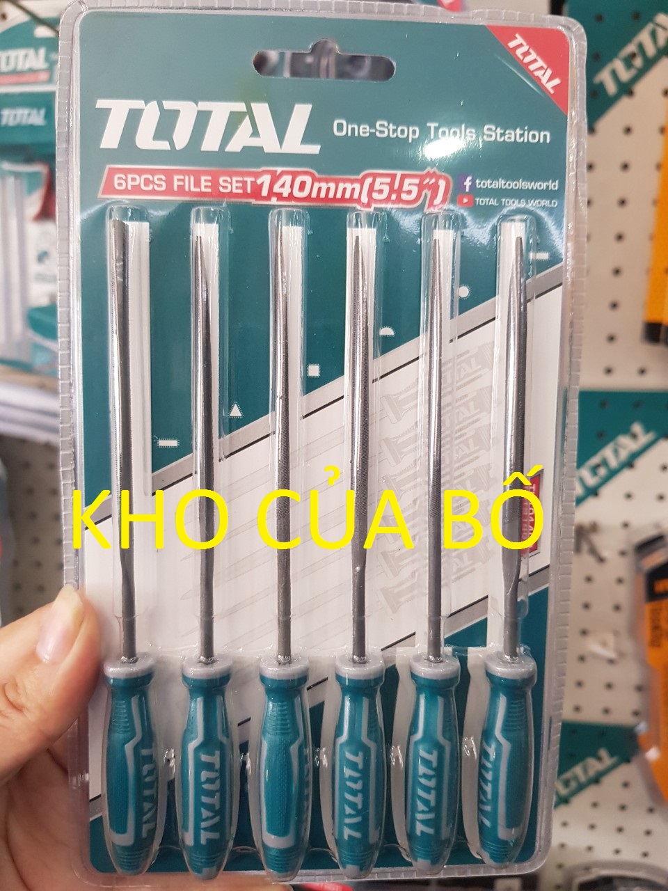 Bộ 6 giũa sắt, TOTAL, THT91462