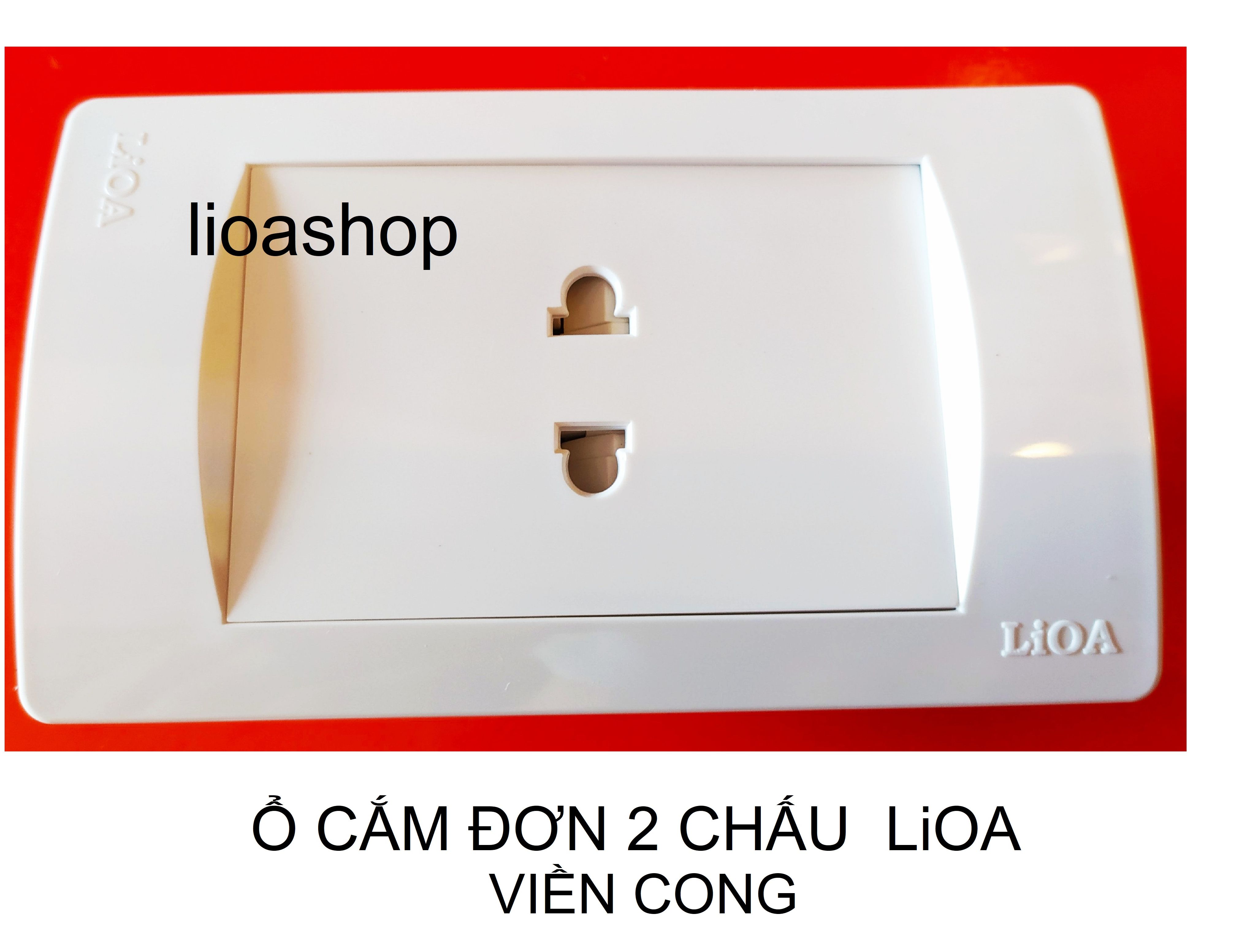 Single 2-Pin Rectangular Socket Lioa