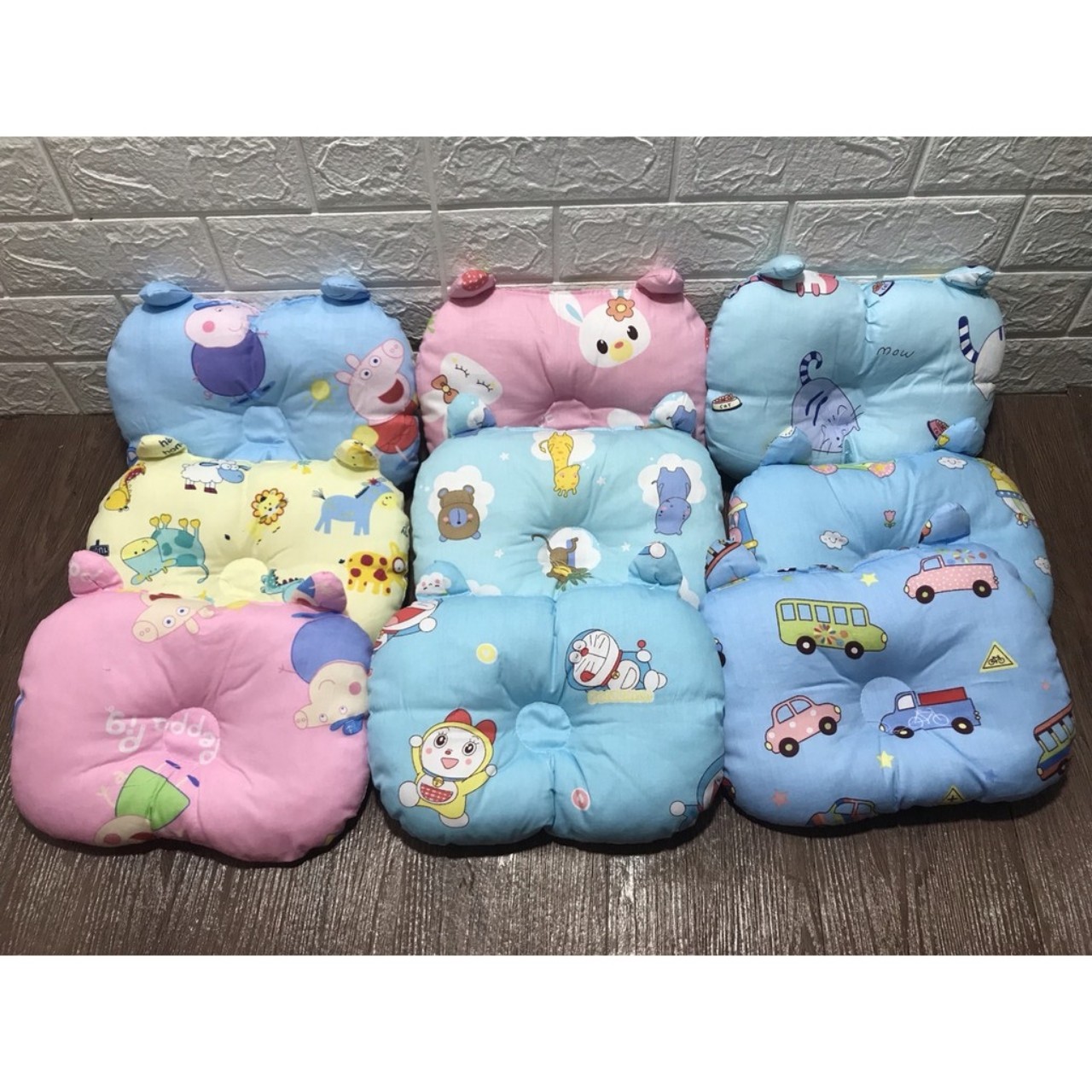 Gối Lõm Đáng Yêu Cotton Cho Bé
