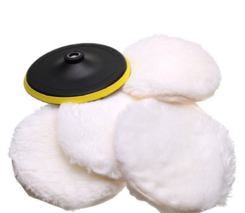 Phớt lông cừu đánh bóng xóa xước 5 inches và phụ kiện đánh bóng