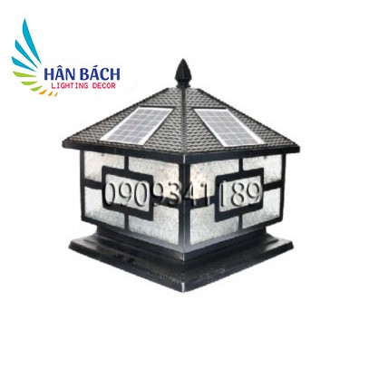 Đèn trụ cổng năng lượng mặt trời,đèn gắn cột năng lượng ngoài trời 300 HABALI