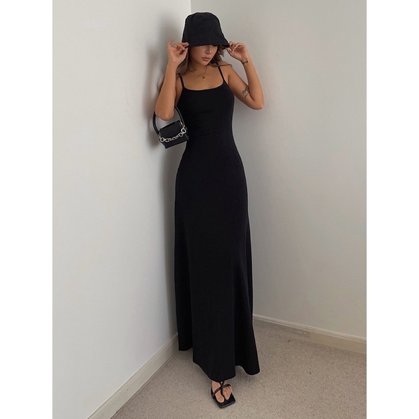 Đầm Maxi Nữ Hai Dây Dáng Xoè Đuôi Cá - Tharo Clothing