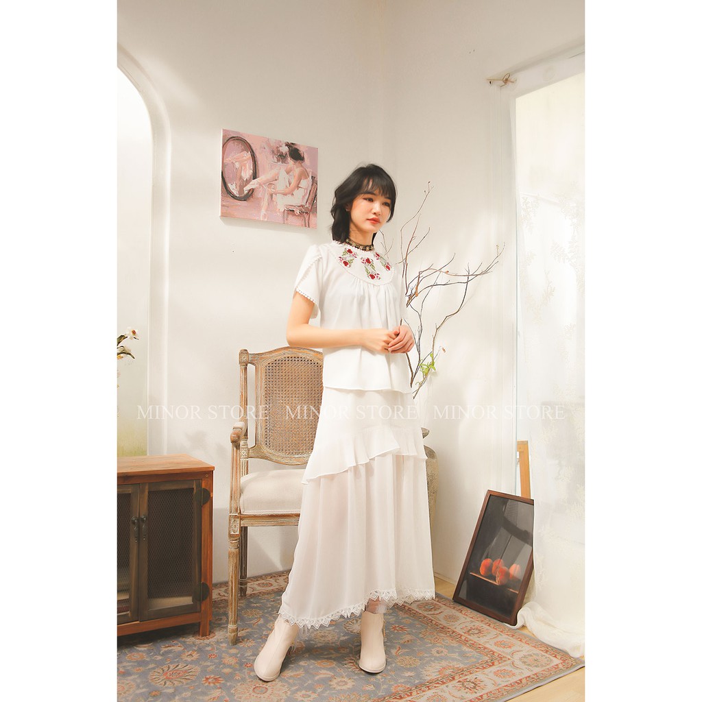 CHÂN VÁY DÀI XẺ ĐÙI SANG TRỌNG [MINOR EMILIE]