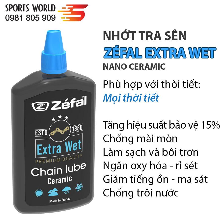 Dầu nhớt tra sên cao cấp ZEFAL CERAMIC EXTRA WET 120ml