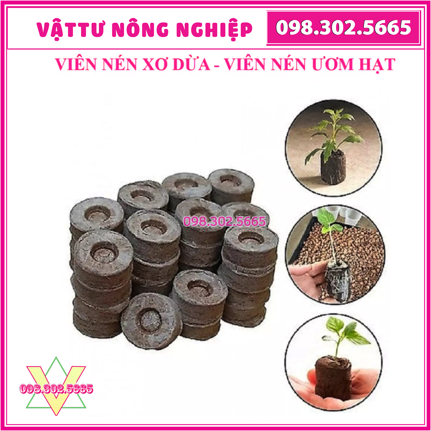 Bộ 30 viên nén ươm hạt - kích nảy mầm