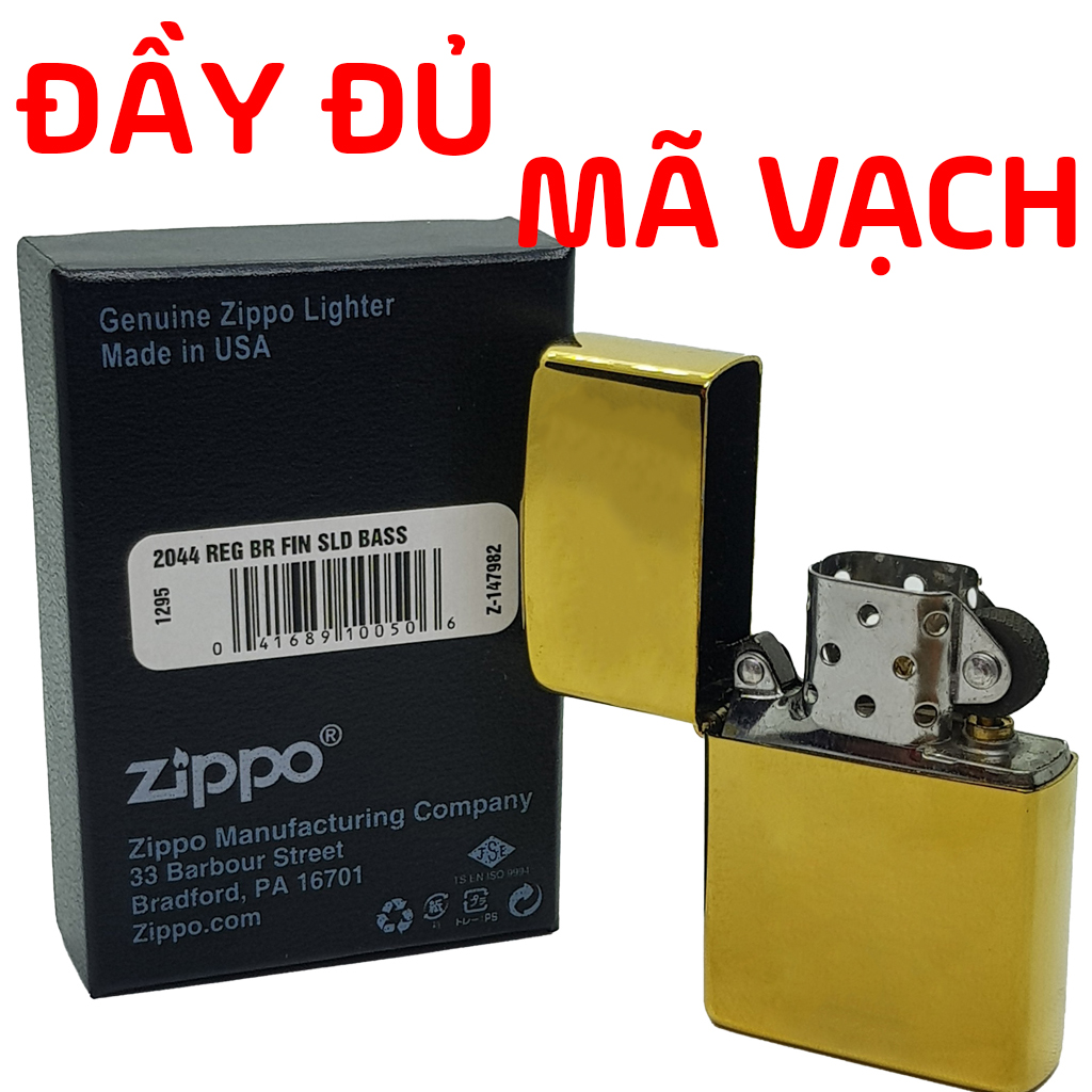 Bật Lửa Zippo Gold Plated Genuine Mỹ B-17