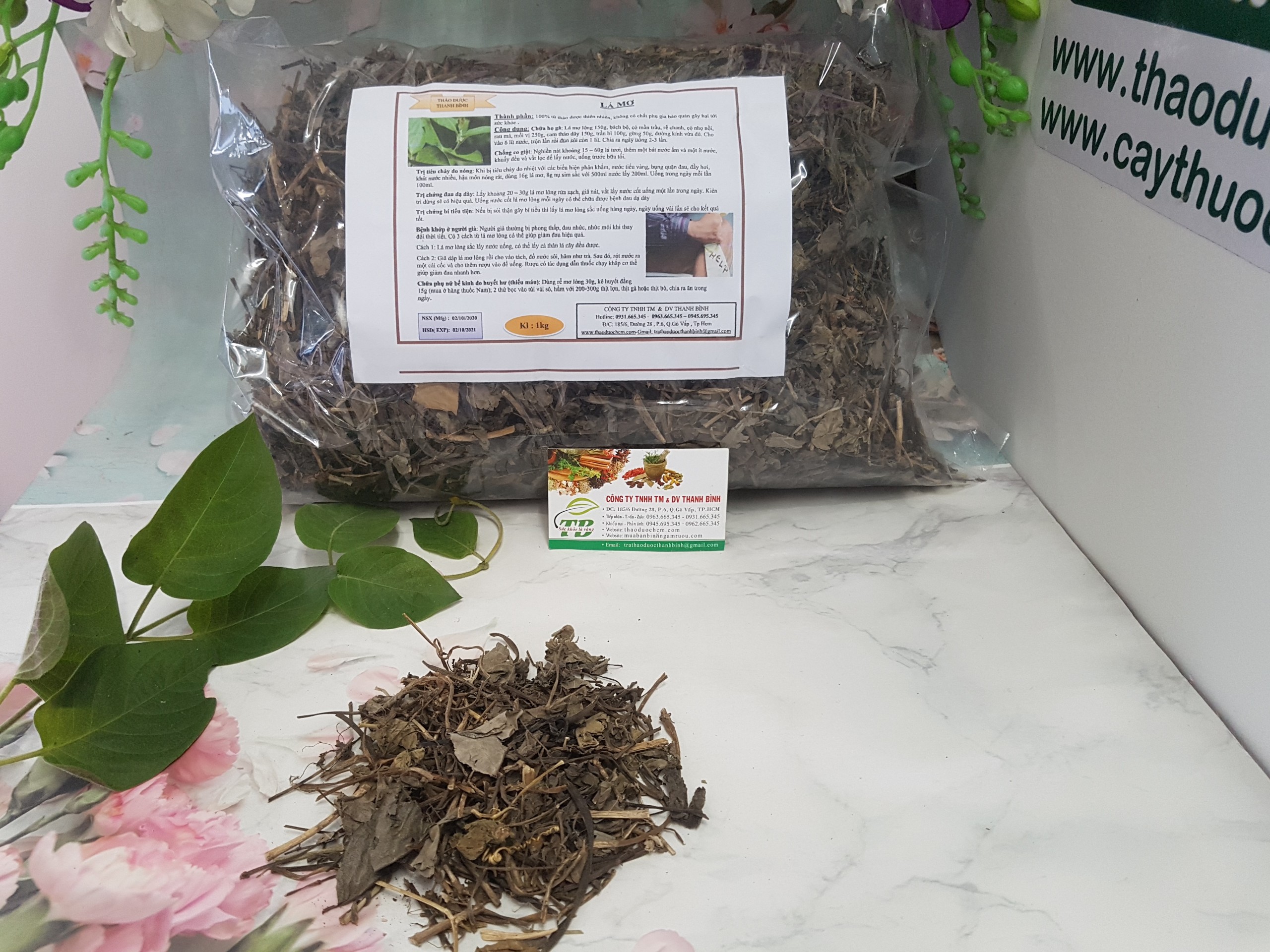 Lá Mơ Khô 1KG - Hàng Công Ty Chất Lượng