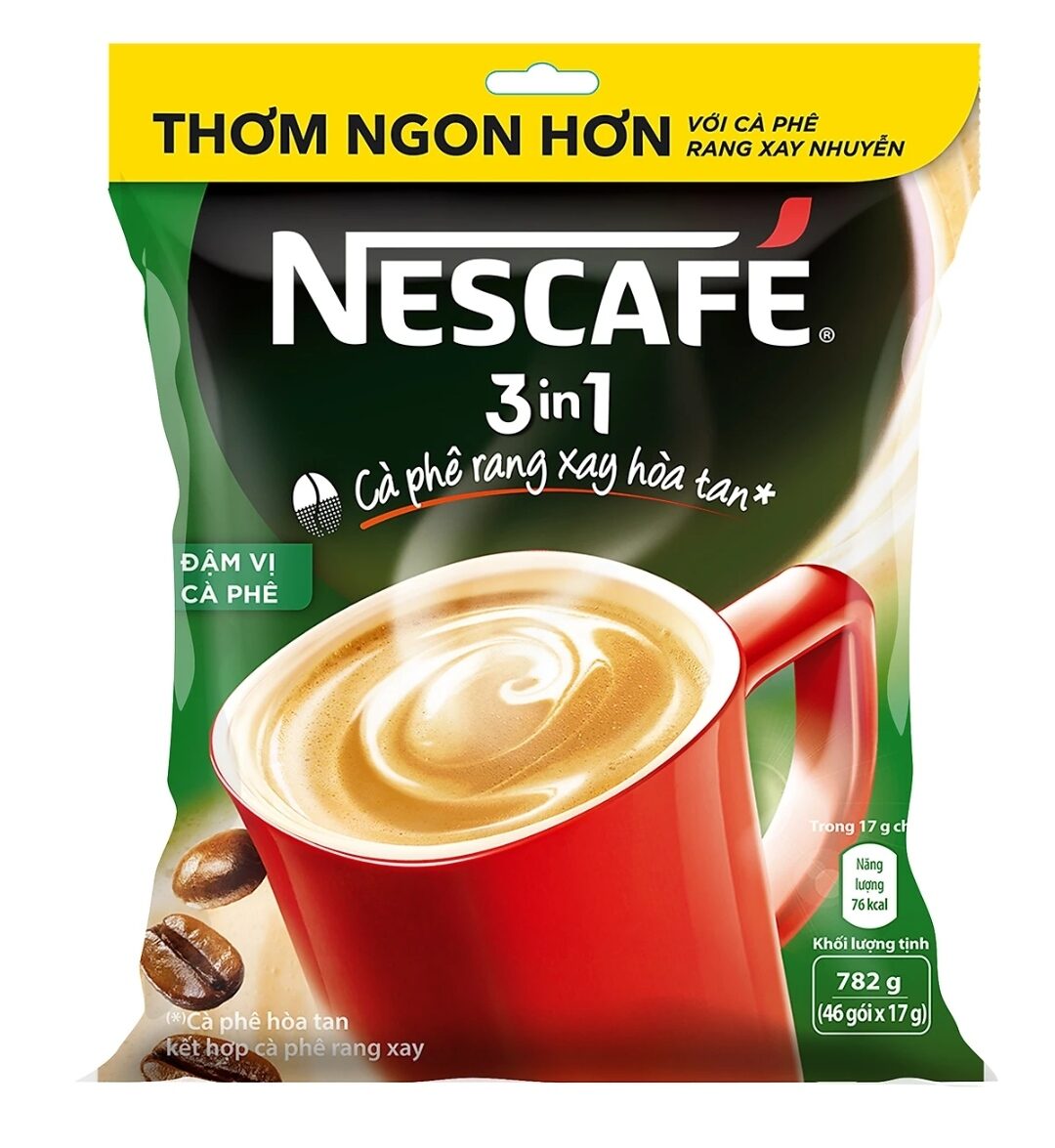 TÚI 46 GÓI 17G NESCAFE ĐẬM VỊ CÀ PHÊ(xanh)
