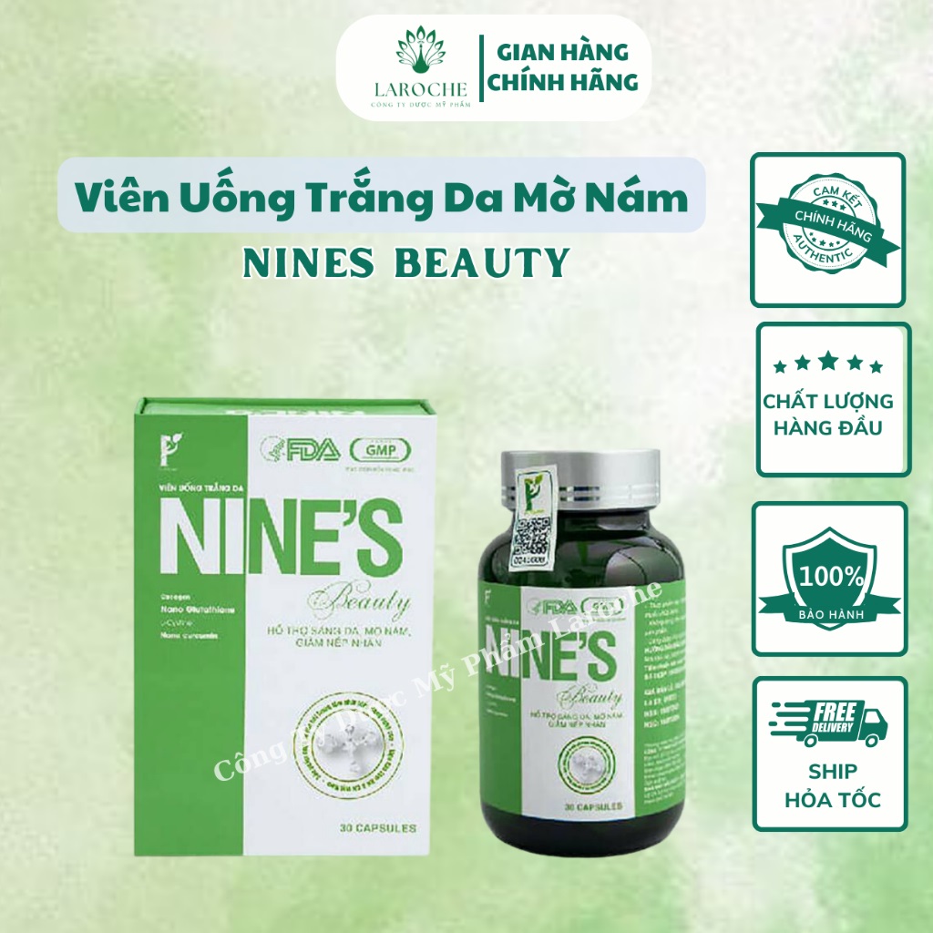 Viên uống trắng da mờ nám Nines Beauty