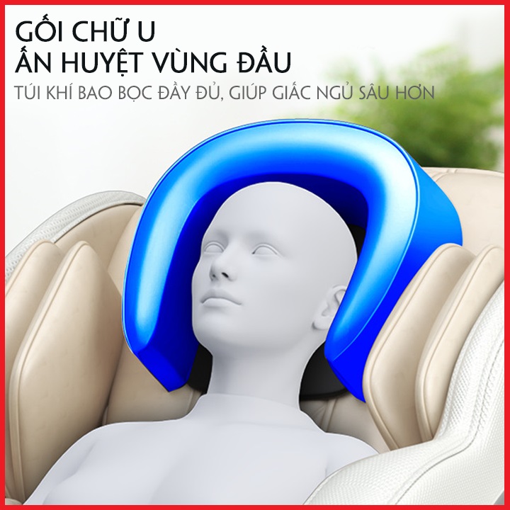 Ghế Massage Toàn Thân Công Nghệ Nhật Bản - Ghế Matxa Toàn Thân Cao Cấp , Tích Hợp Điều Khiển Giọng Nói, Màn Hình Cảm Ứng, Ghế Massage Trị Liệu Toàn Thân Cao Cấp