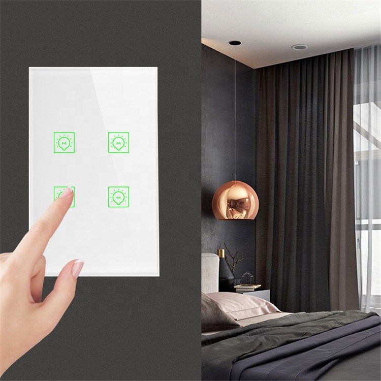Công tắc cảm ứng WIFI 1,2,3,4 nút Smart Life