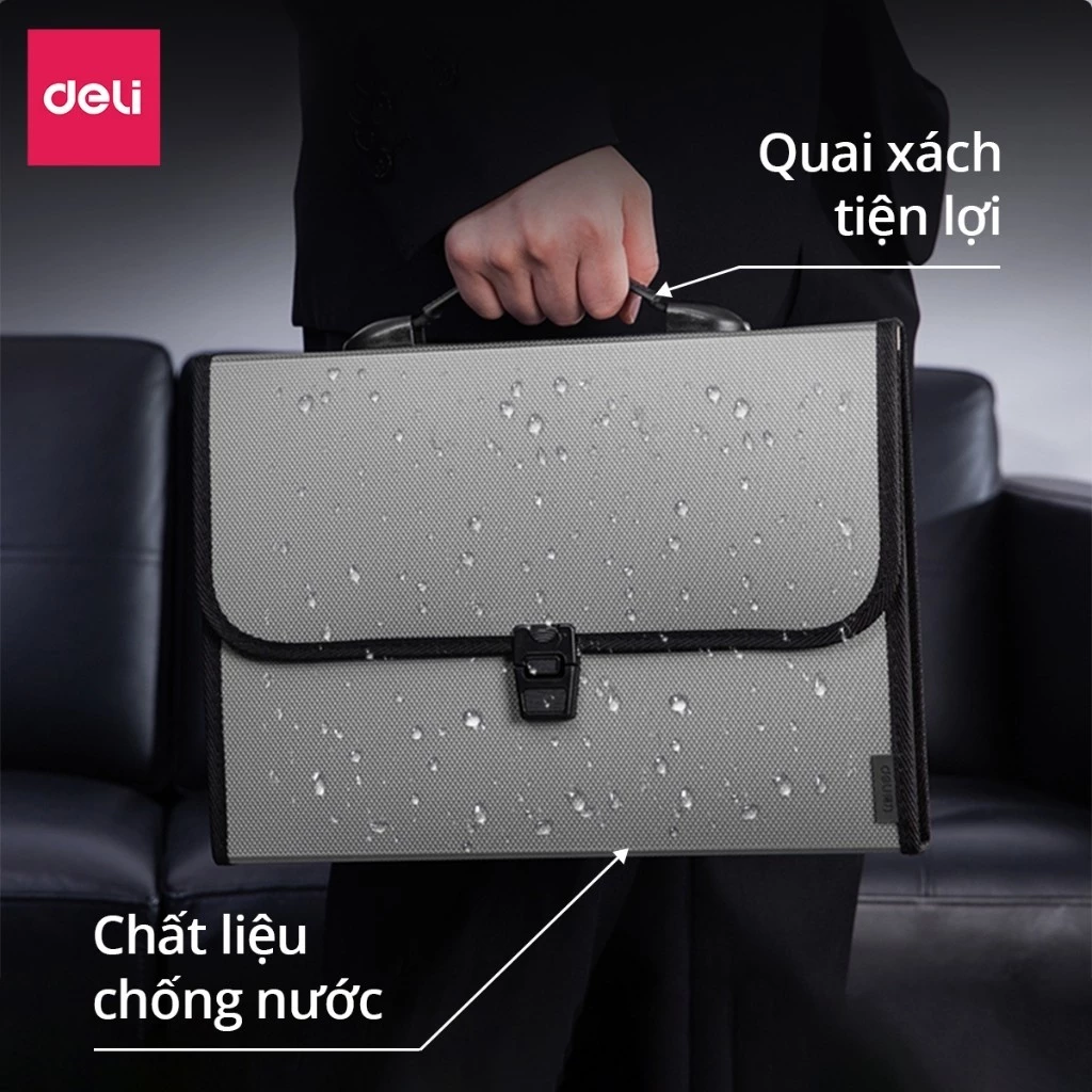 Cặp tài liệu A4 13 Ngăn DELI - E5556