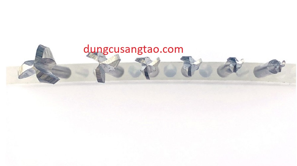 Phá thô cán 3mm (bộ 6 mũi quả đào cán 3mm)