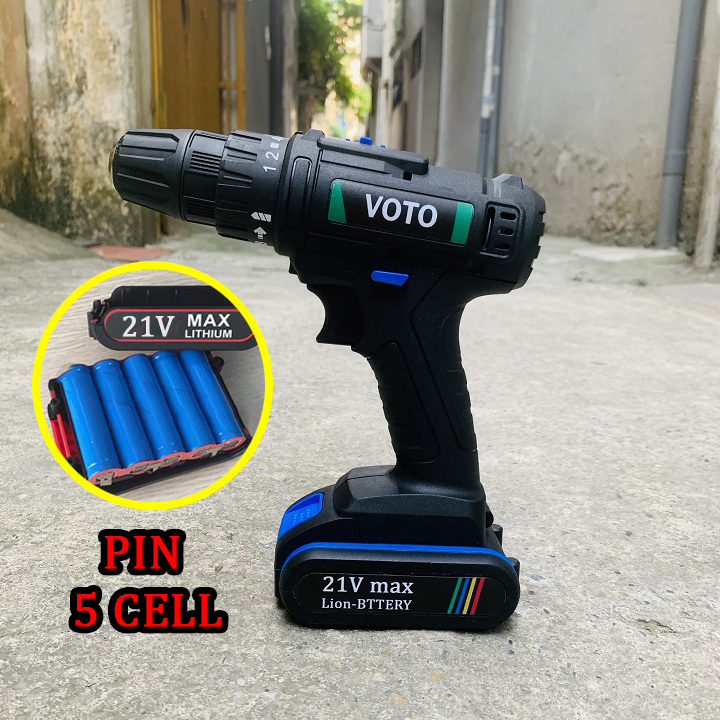 Khoan pin 21v Voto - 2 Pin