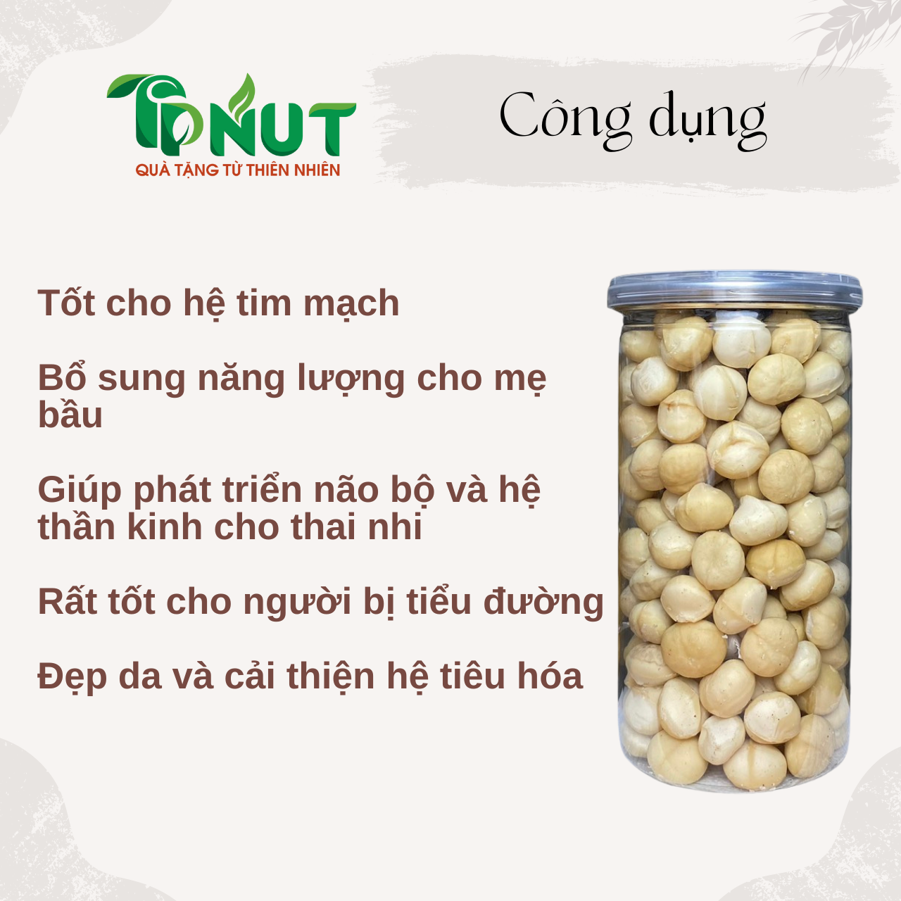 Nhân macca ĐăkLăk sấy chín