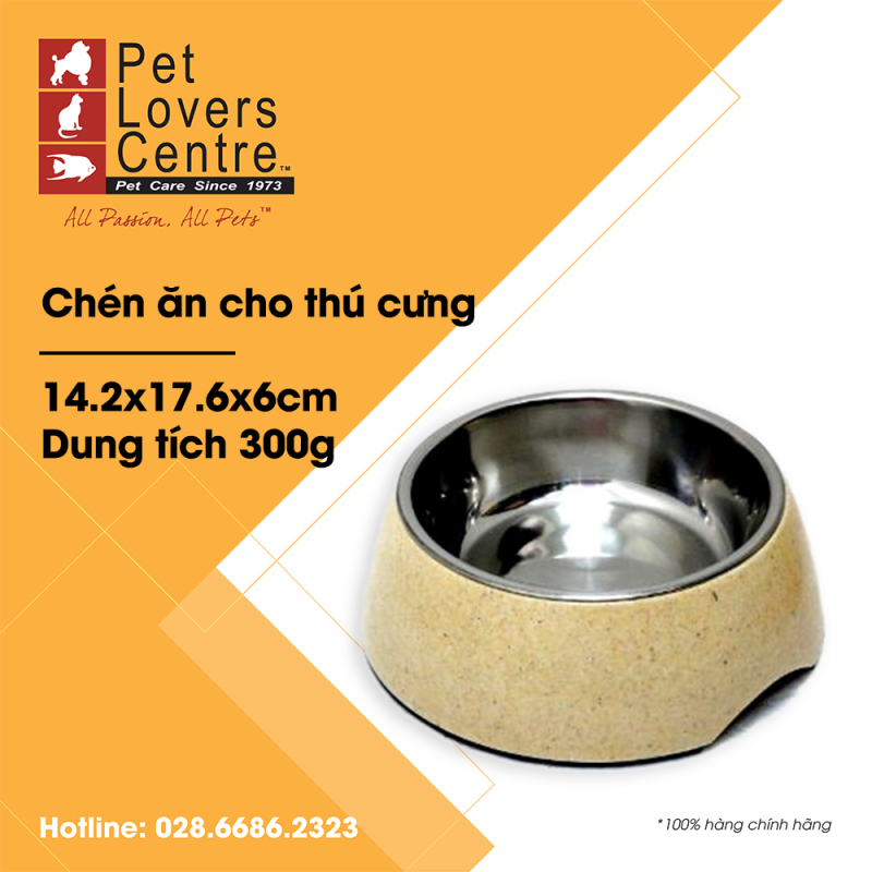 Chén ăn cho thú cưng TRUSTIE PET BOWL TIN (IVORY) (300g)
