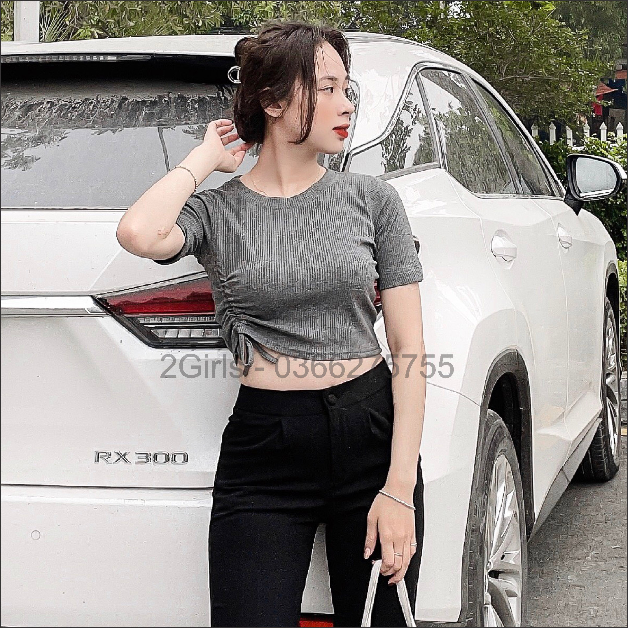 [BÁN SỈ] Áo thun rút dây eo bên sườn A08