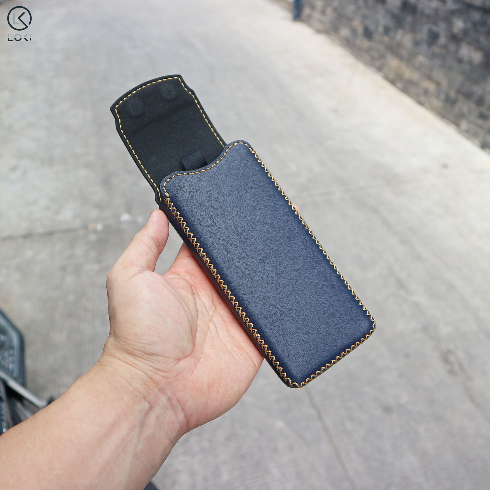 Bao da đựng máy gập Samsung Galaxy Fold  4 | 5 | 6 | 7 | Huawei | Honor | Oppo dạng đứng - Manory Leather
