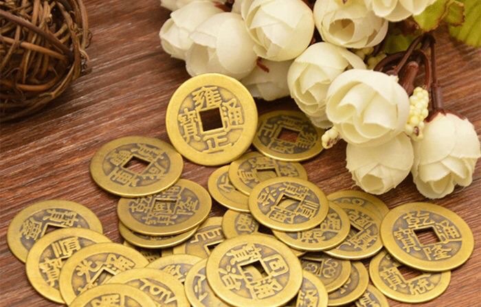 Bộ 10 đồng xu âm dương