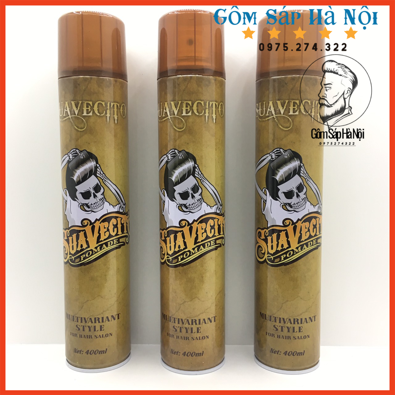 COMBO Gôm Xịt Tóc Suavecito + Sáp Vuốt Tóc Bluman Ngựa Vằn + Lược