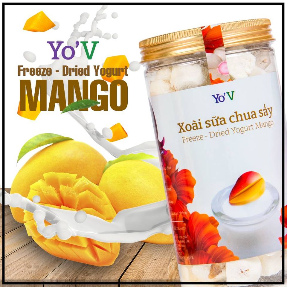 Sữa chua sấy YoV VINAMIT XOÀI 90g (Lon)