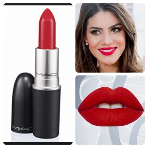 Son Thỏi M.A.C Satin 811 MAC RED gam màu đỏ tươi