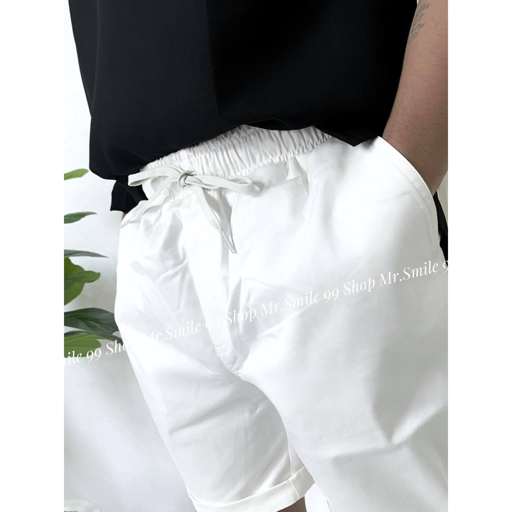 QUẦN SHORT KAKI TRẮNG FORM ĐẸP CHẤT VẢI DÀY