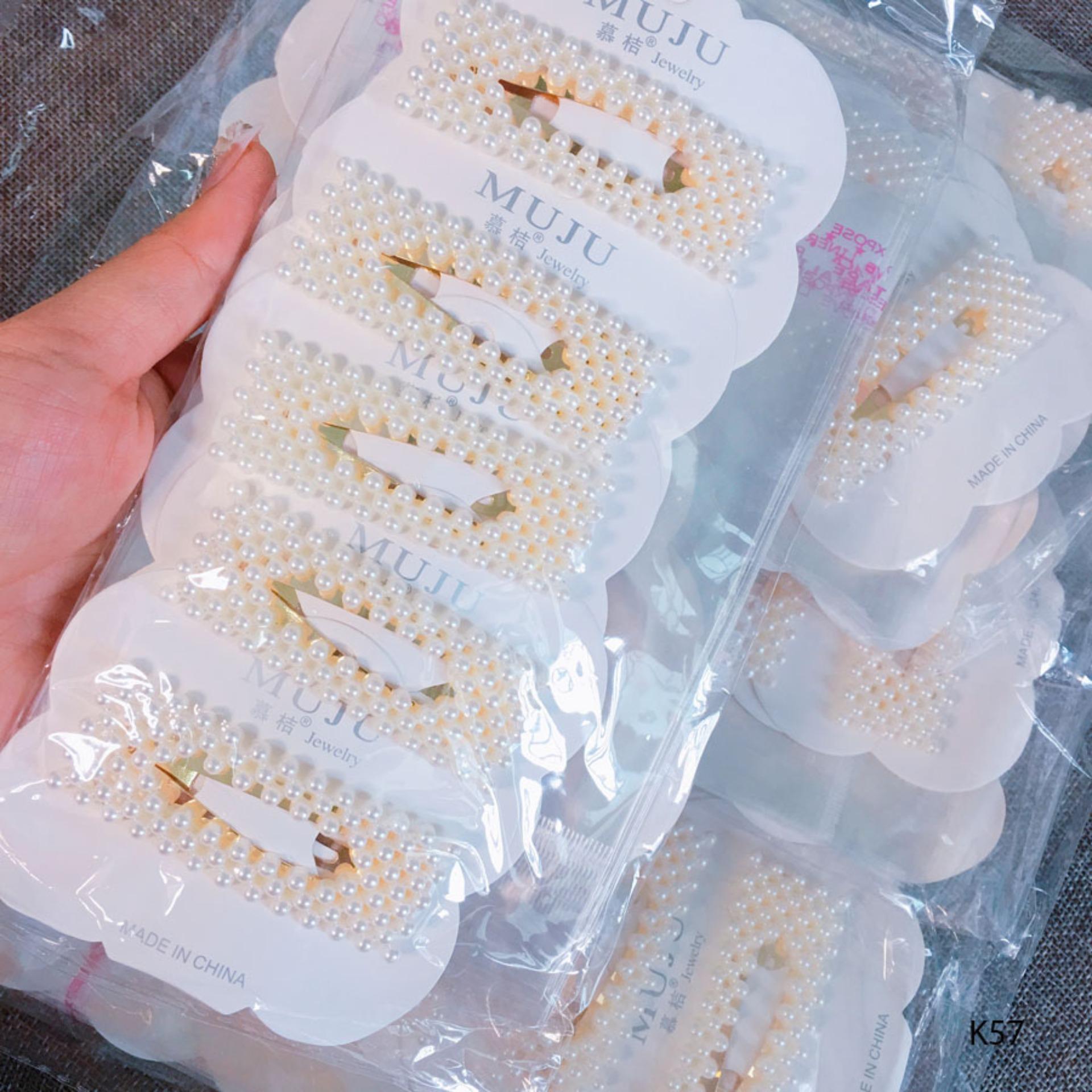 Kẹp tóc đính hạt siêu hot Hàn Quốc K55 - Long Tien