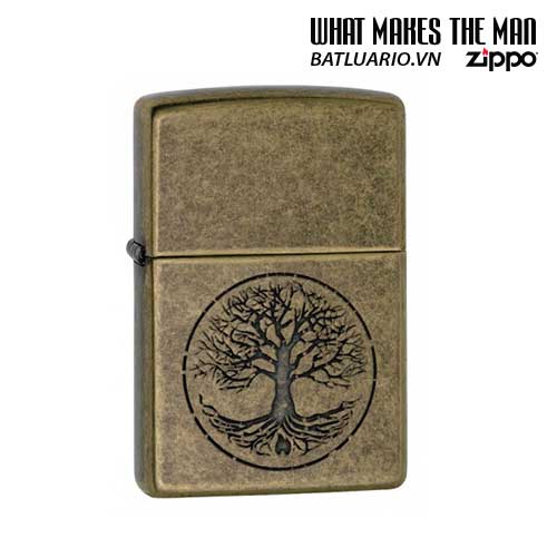 Zippo 29149 - zippo tree of life antique brass