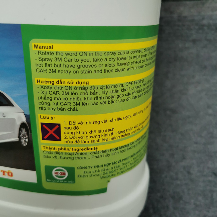 Dung Dịch Xi Đánh Nội Thất Can 4,5 Lít 3M