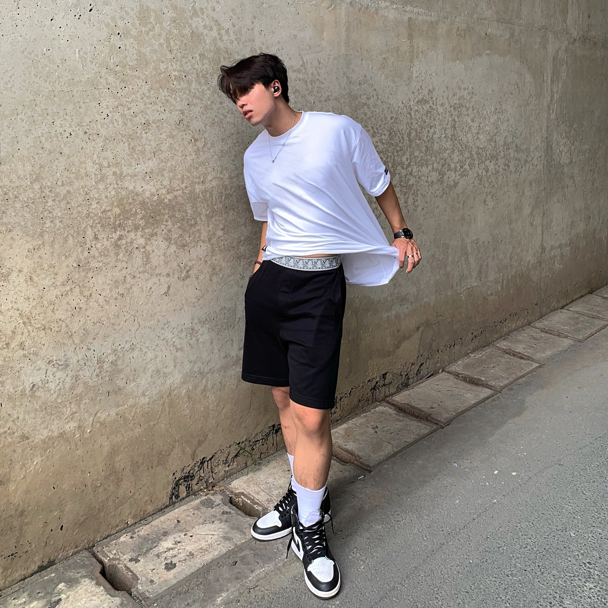 DVRK - Quần short MONOGRAM ELASTIC - DVRK - 22SS