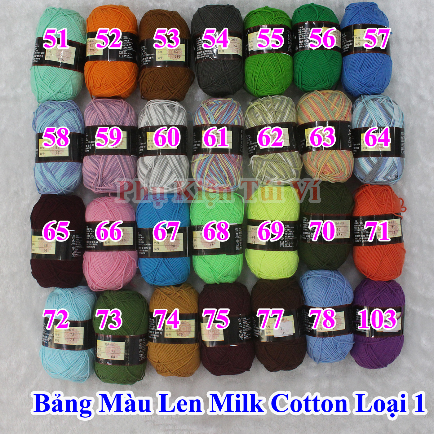 Len Milk Cotton Loại 1 (70k/1 cuộn)