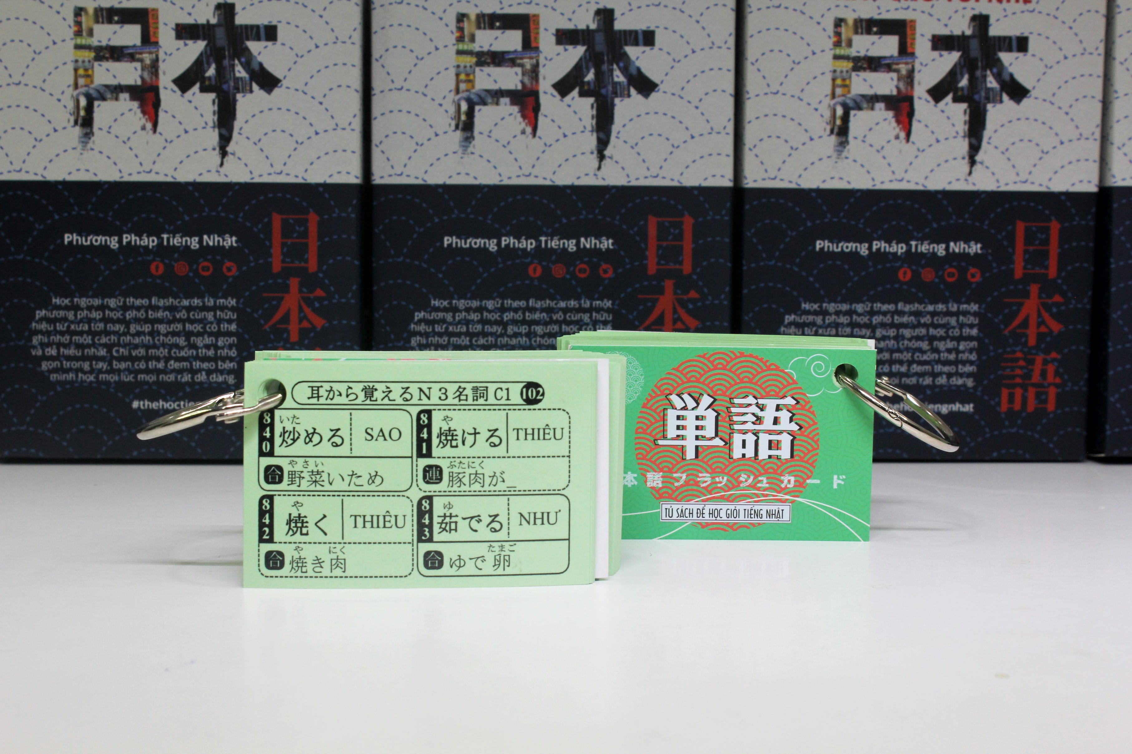 FLASHCARD - THẺ HỌC TỪ VỰNG N3 - 2 XẤP