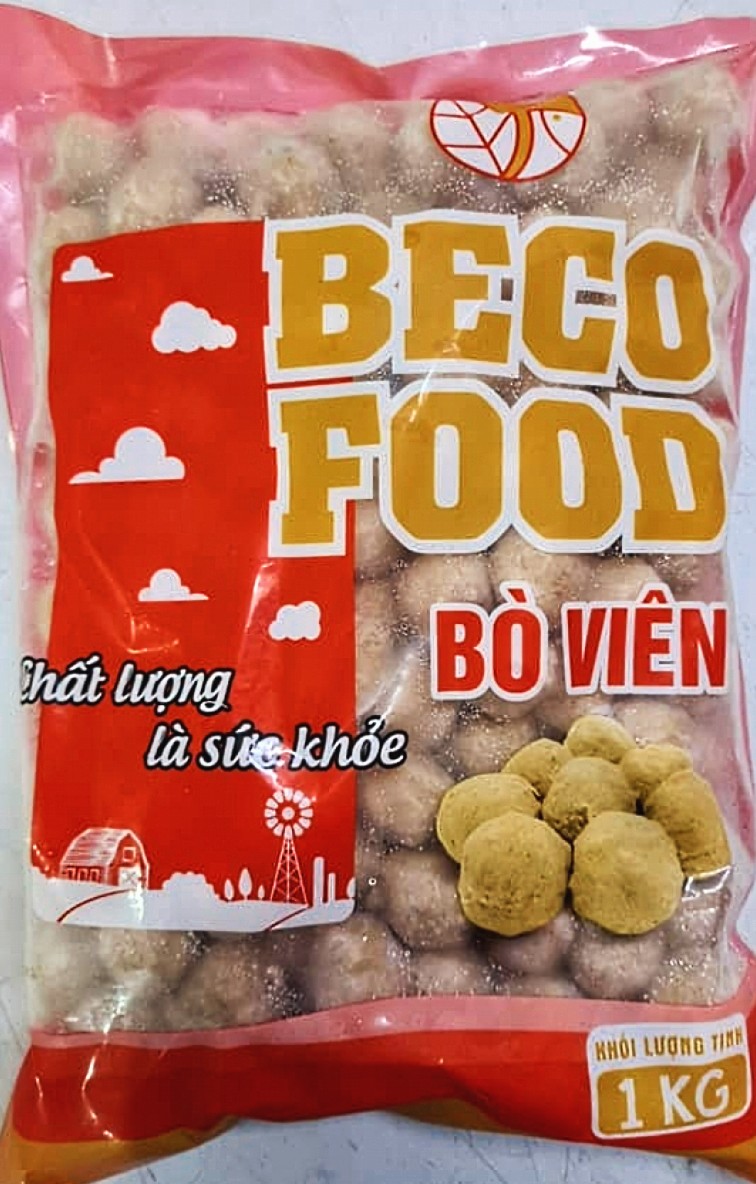 Bò Viên Beco Food 1kg/bịch