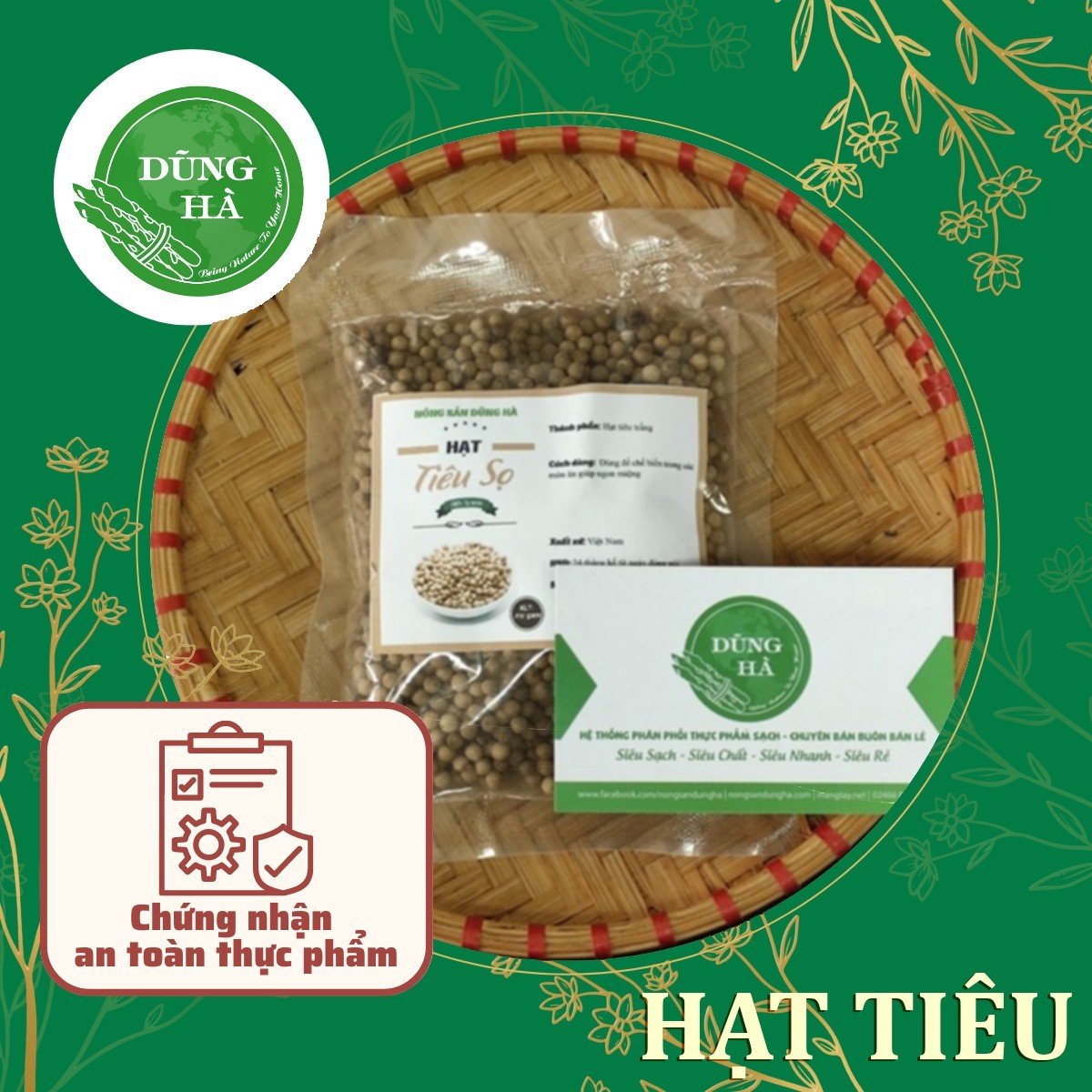Hạt tiêu đen nguyên hạt loại 1