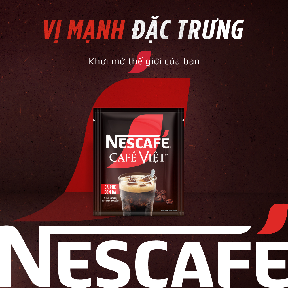 [Nationwide Freeship] Nescafé Café Vietnamese Instant Black Coffee Box (16g X 15 Packs)