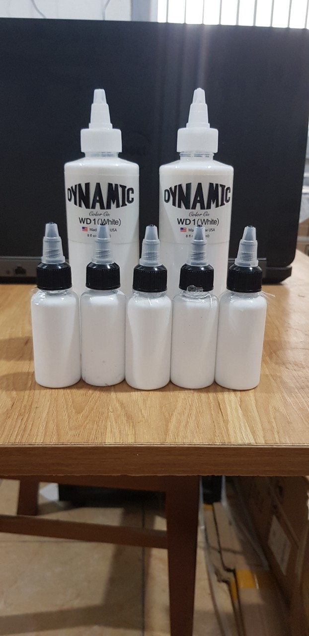 MỰC XĂM TATTOO MÀU TRẮNG DYNAMIC-LỌ 30ML