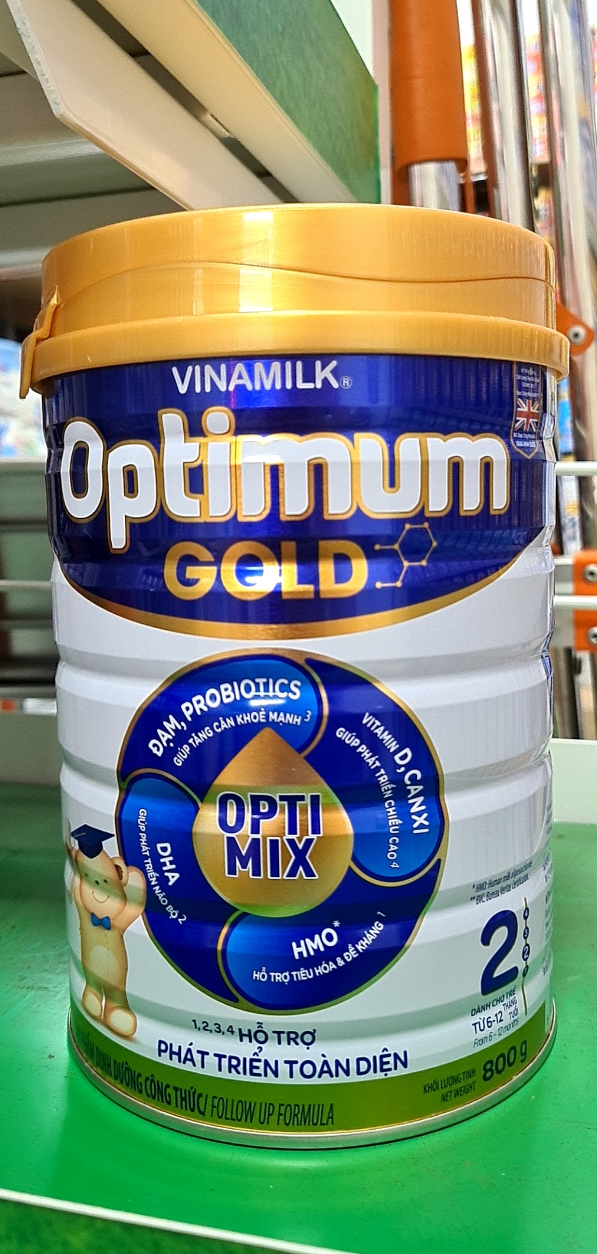 [MẪU MỚI] Sữa Bột Optimum Gold 2 (800g)