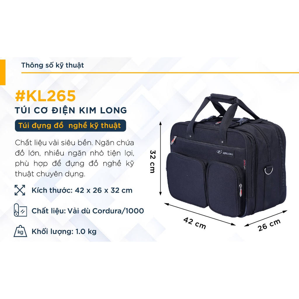 [HCM]Túi Cơ Điện Kim Long KL265